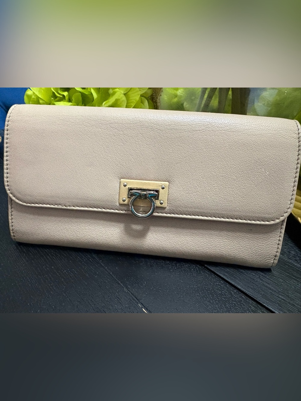 Classic Beige Leather Wallet